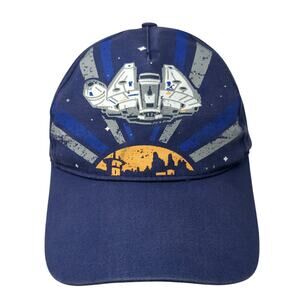 Star Wars Galaxy's Edge Strapback Hat Blue 57-59cm Adjustable Embroidered Cotton